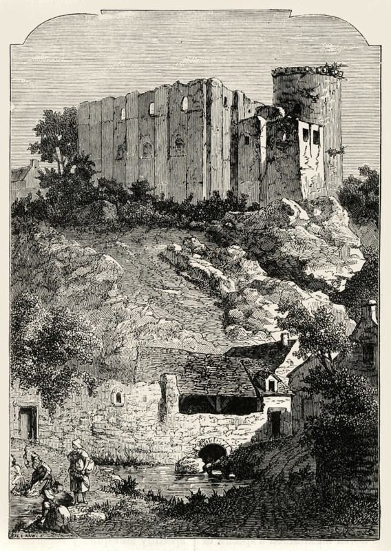 'The Castle of Falaise and Fountain of Arlette',1890