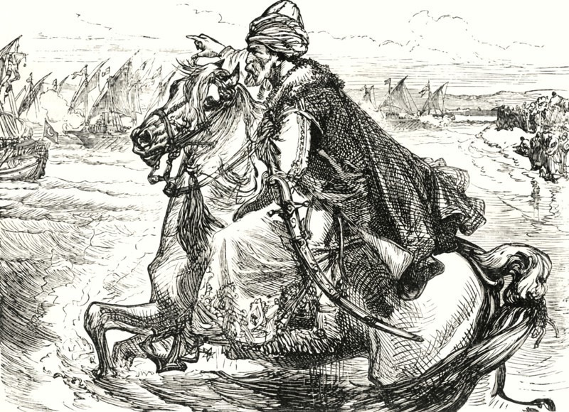 'Mohammed II Encouraging His Seamen',1890