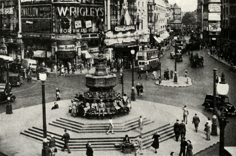 'One of London's best-loved statues is that of Eros which surmounts the fountain at Piccadilly Circu Creator: Unknown,