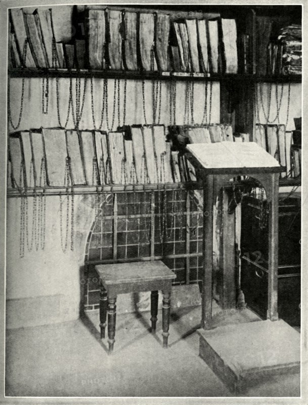 'The Chained Library of the Minister Church at Wimborne, in Dorset'
