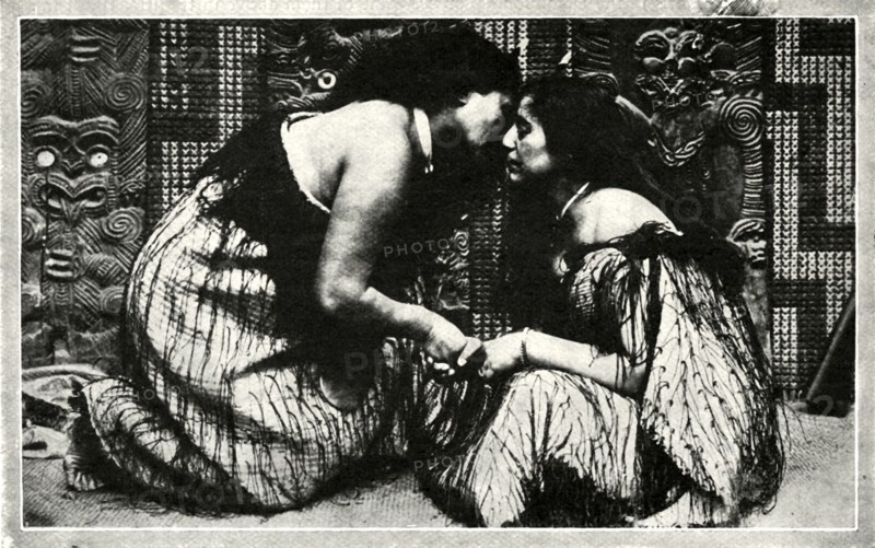 'The "Hongi", A Maori Greeting'