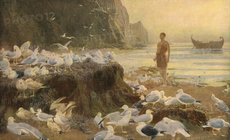 'An Old World Wanderer', 1887, (c1930).  Creator: Briton Riviere.