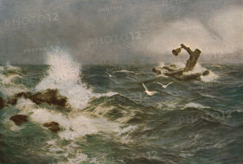 'The Inchcape Rock', 1908, (c1930). Creator: Peter Graham.