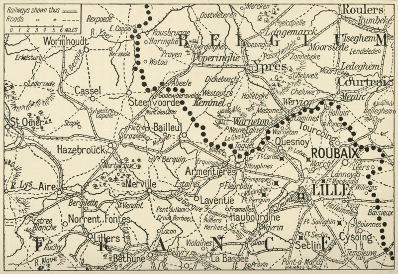 'The Theatre of War in Flanders', 1914, (c1920).  Creator: Unknown.