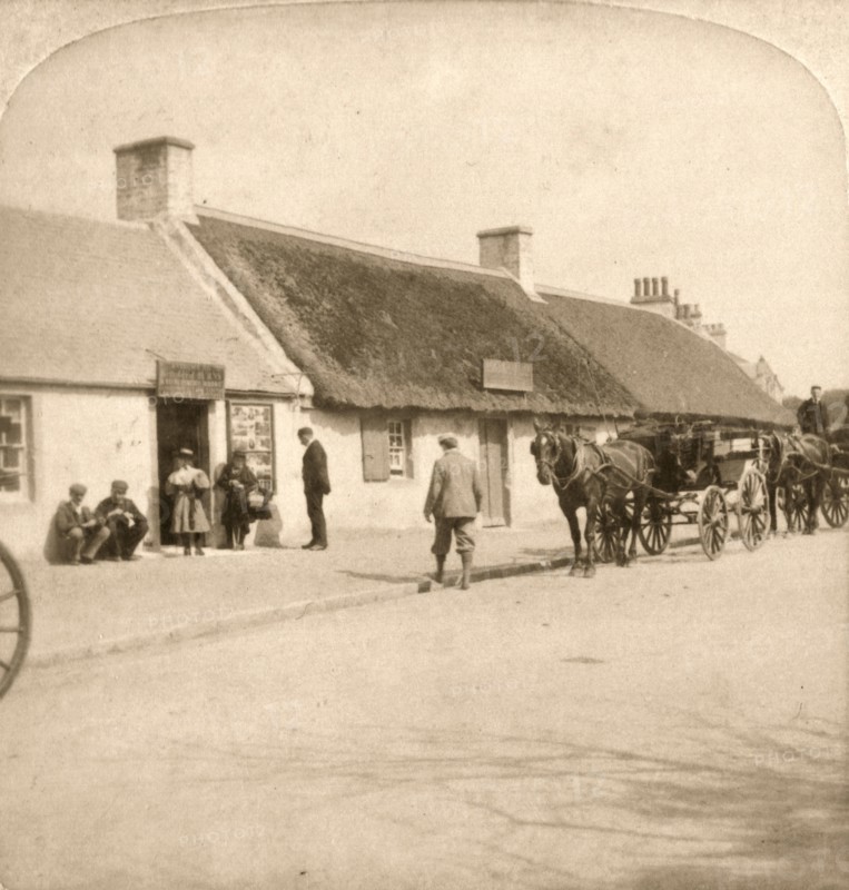 'The Birthplace of Robert Burns, Ayr, Scotland', 1896.  Creator: Works and Sun Sculpture Studios.