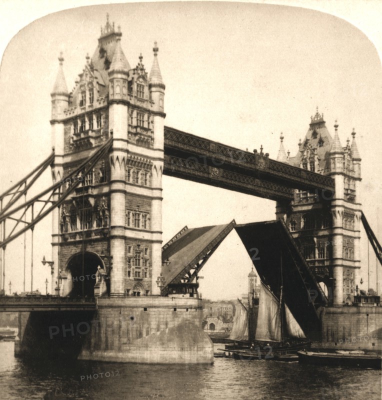 'The New Tower Bridge, London', 1896.  Creator: Works and Sun Sculpture Studios.