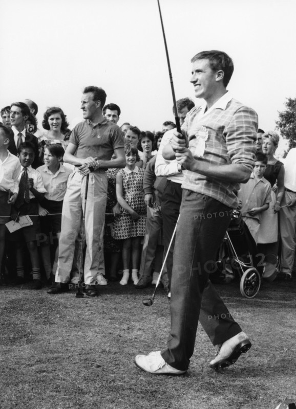 Roy Castle and Bruce Forsyth, Ealing Golf Course, London, 1963. Creator: Brian Foskett.