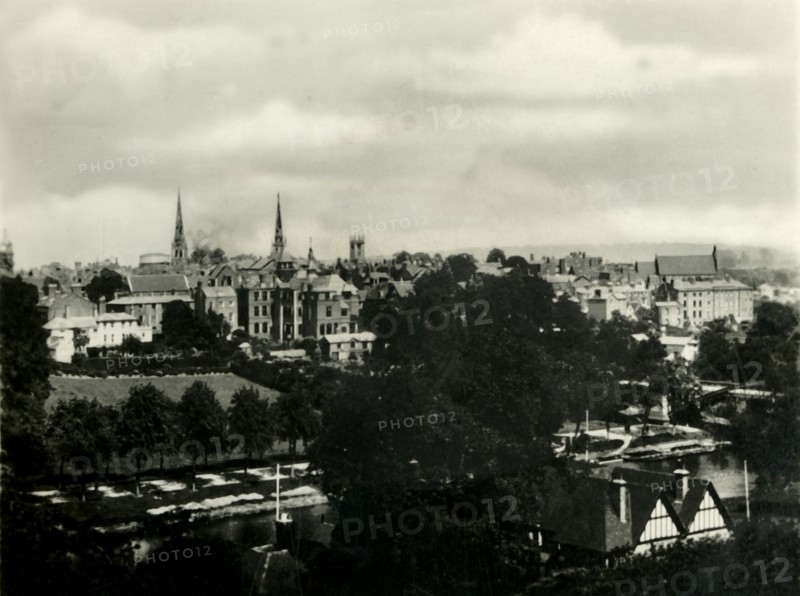 'Shrewsbury from the Schools', c1920s. Creator: Unknown.