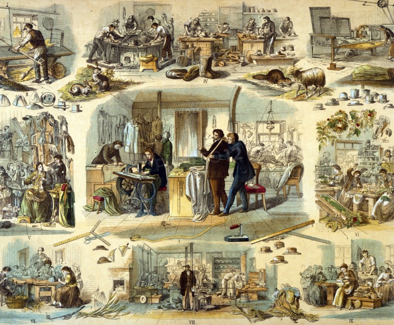 'Hatters, milliners and tailors'...1871.  Creator: Unknown.