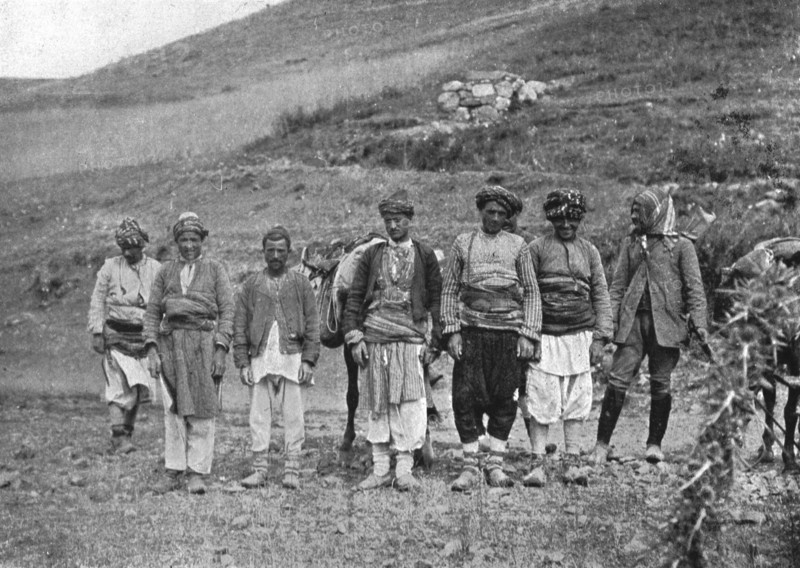 'Turkish Villagers of Yeni Cheri near Erzinjan', c1906-1913, (1915). Creator: Mark Sykes.
