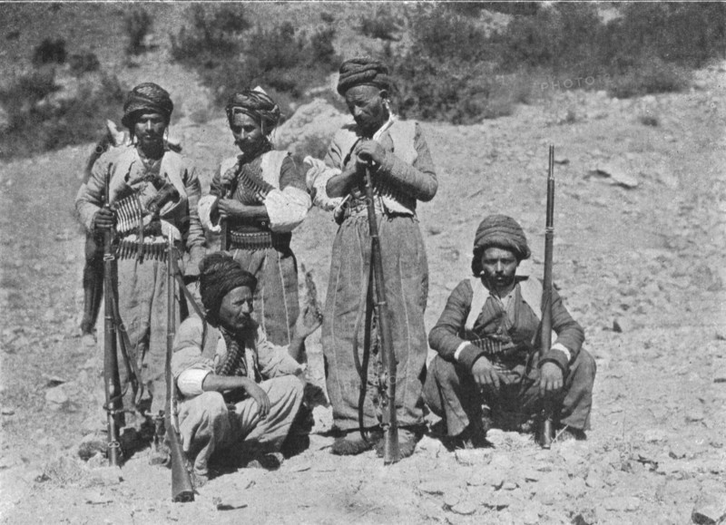 'Kurds of Shaykh Sadik's 'Army'', c1906-1913, (1915). Creator: Mark Sykes.