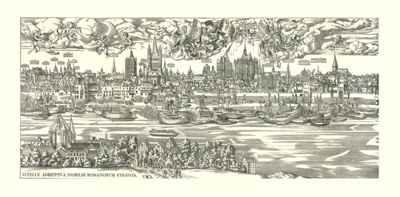 'Cologne on the Rhine in 1530'. Creator: Unknown.