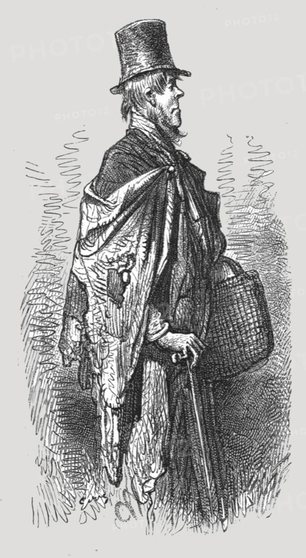 'A Greenwich Boat Traveller', 1872. Creator: Gustave Doré.