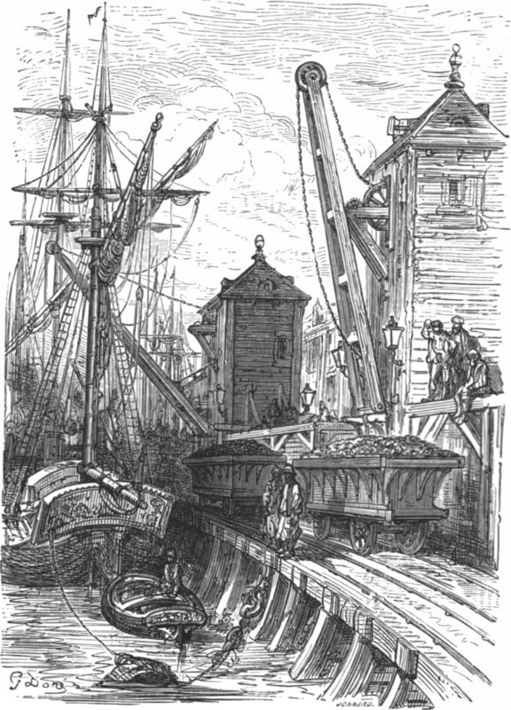 'Poplar Dock', 1872.   Creator: Gustave Doré.