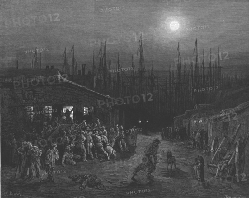 'The Docks - Night Scene', 1872.  Creator: Gustave Doré.