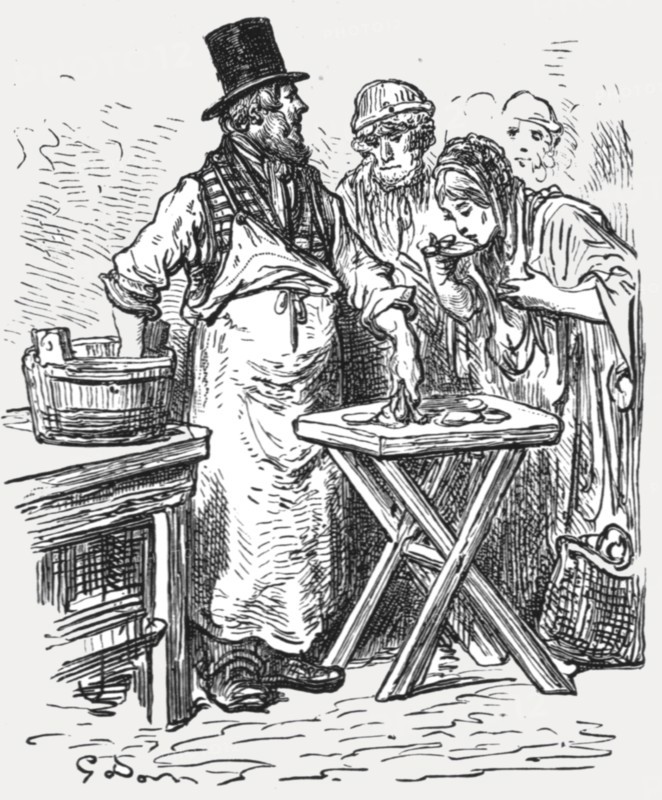 'The Oysterman', 1872.  Creator: Gustave Doré.