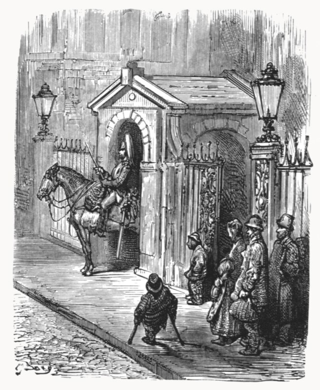 'The Horse Guards', 1872.  Creator: Gustave Doré.