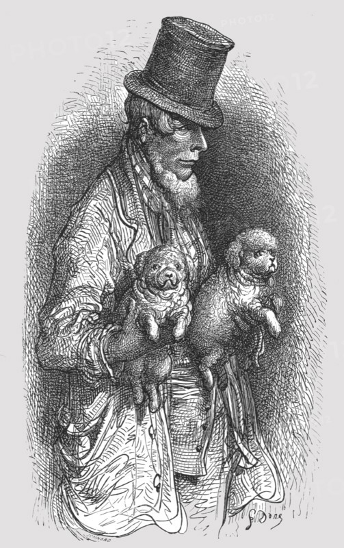 'The West End Dog Fancier', 1872.  Creator: Gustave Doré.