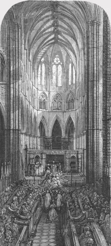 'A Wedding at the Abbey', 1872.  Creator: Gustave Doré.