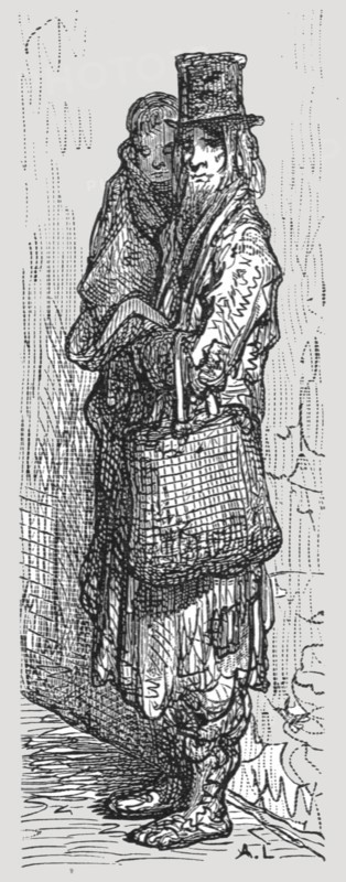 'Broken Down', 1872.  Creator: Gustave Doré.