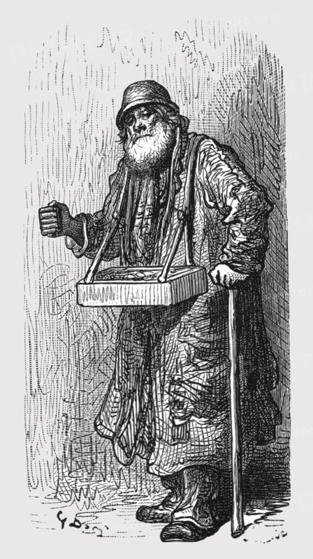 'The Match Seller', 1872.  Creator: Gustave Doré.