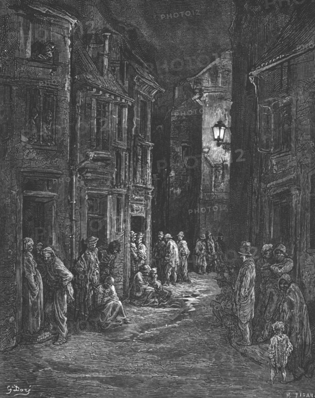 'Bluegate Fields', 1872.  Creator: Gustave Doré.