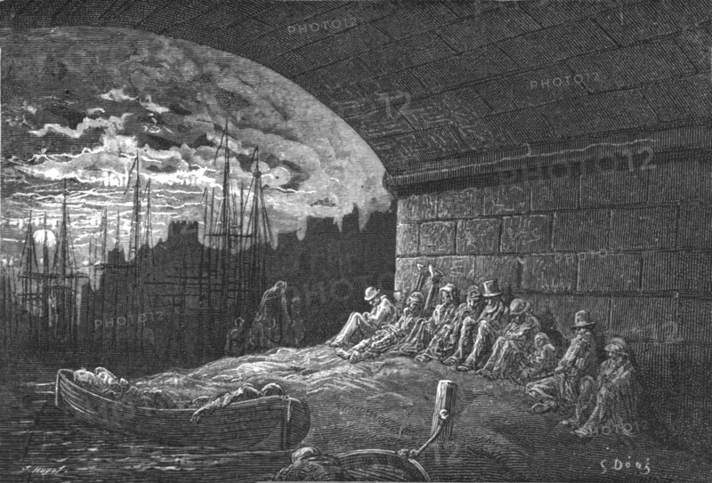 'Under the Arches', 1872.  Creator: Gustave Doré.