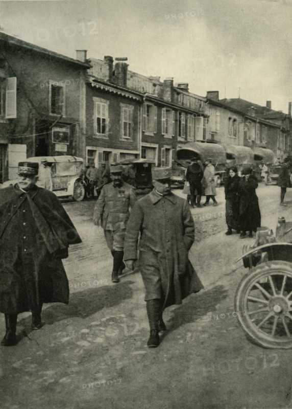 General Joffre and General Pétain, Verdun, northern France, First World War, 1916, (c1920). Creator: Unknown.