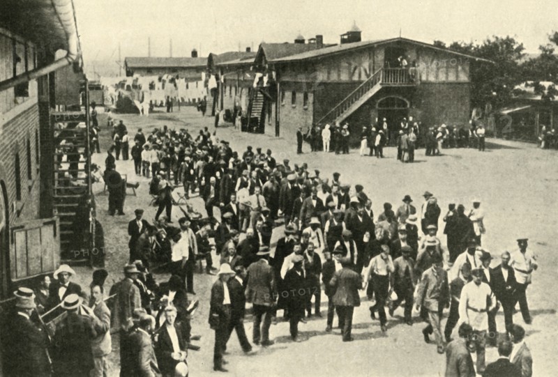 'British Civilian Prisoners and their Quarters at Ruhleben', First World War, 1914-1918, (c1920).  Creator: Unknown.