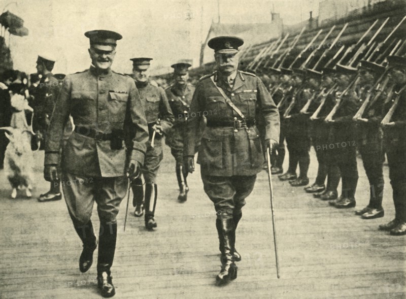 General Pershing and Lieutenant General Pitcairn Campbell, First World War, 8 June 1917, (c1920). Creator: Unknown.