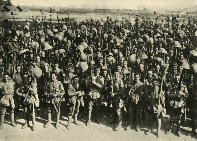 Australian soldiers on the Western Front, First World War, 1917, (c1920). Creator: Unknown.