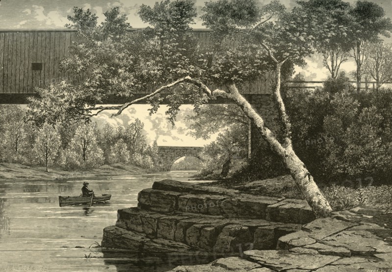 'The Passaic, Below Little Falls', 1874.  Creator: John J. Harley.