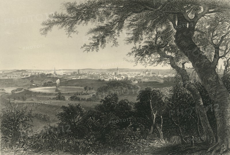 'City of Baltimore, (from Druid Hill Park)', 1874. Creator: Robert Hinshelwood.