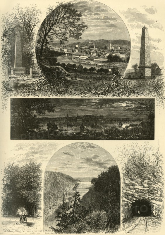 'New London and Norwich', 1874.  Creator: J. Augustus Bogert.