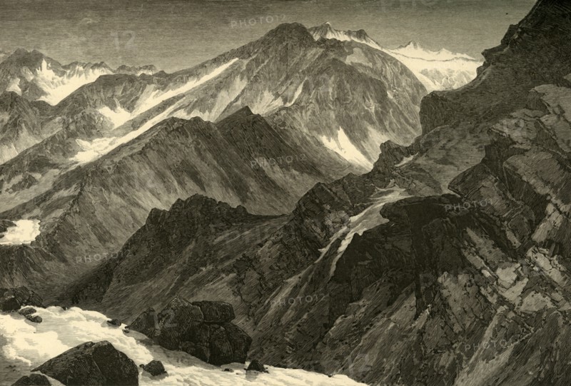 'Snow-Mass Mountain', 1874.  Creator: Thomas Moran.
