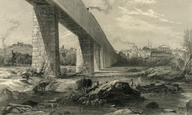 'Richmond from the James', 1872.  Creator: Robert Hinshelwood.
