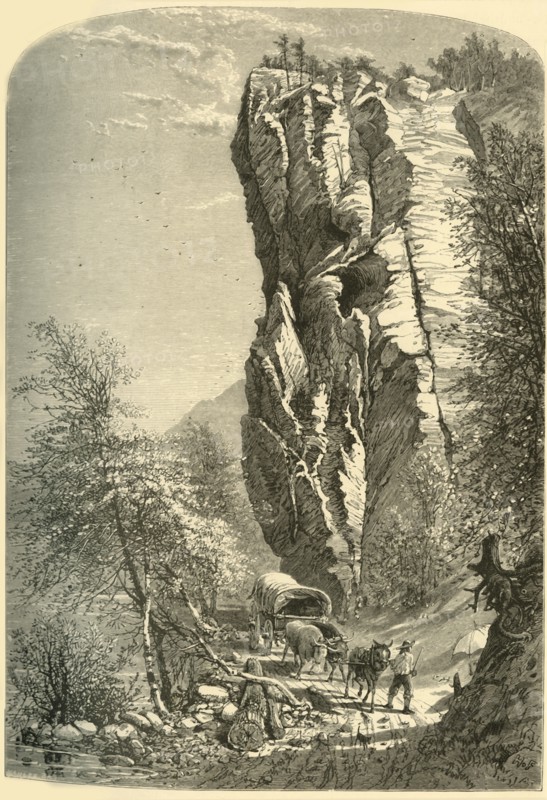 '"The Lovers' Leap" - At Early Sunrise', 1872. Creator: John J. Harley.