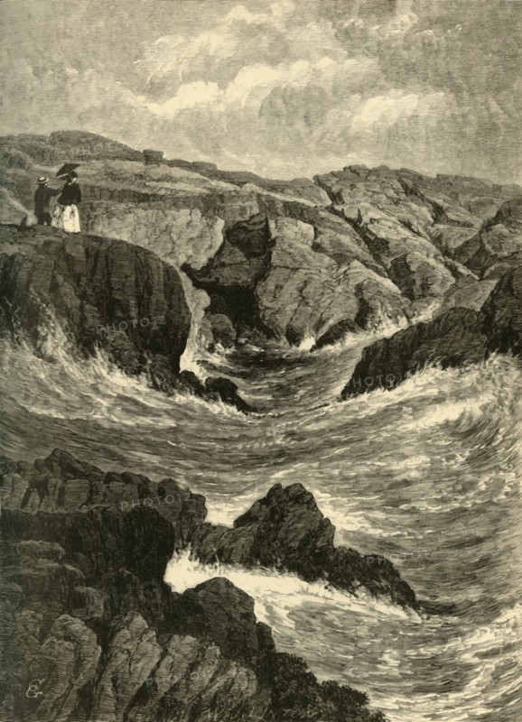 'The Spouting Cave', 1872.  Creator: W. J. Linton.