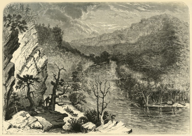 'Petersburg Gap', 1872.  Creator: William Ludwell Sheppard.