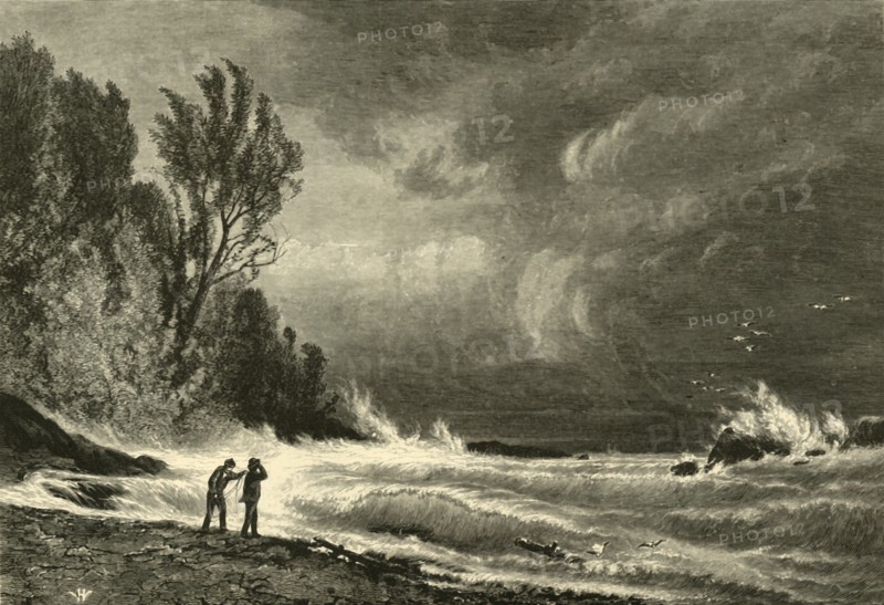 'La Crosse Harbor', 1872.  Creator: James H. Richardson.