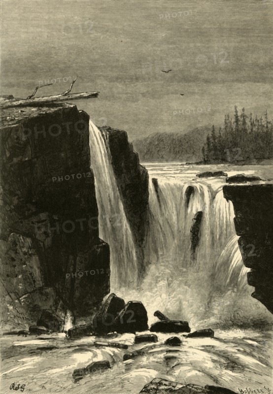 'Southern Side of Willamette Falls', 1872. Creator: Albert Bobbett.