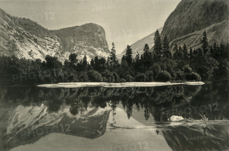 'Mirror Lake, Yosemite Valley', 1872.  Creator: Samuel Valentine Hunt.