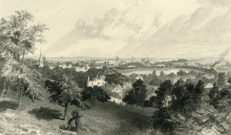 'City of Providence, from Prospect Hill', 1872.  Creator: Robert Hinshelwood.