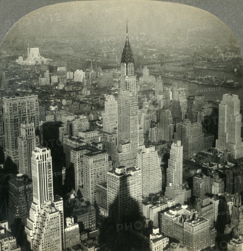'Man-made Crags and Canyons- New York City N.E. from Tower of Empire State Building', c1930s. Creator: Unknown.