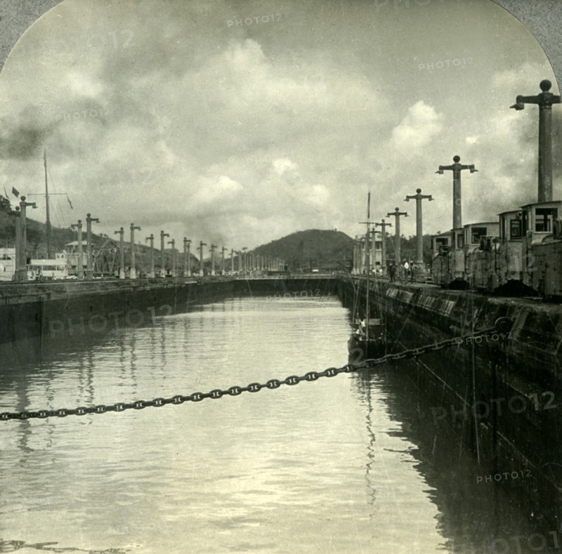 'Through the Panama Canal, Pedro Miguel Locks', c1930s. Creator: Unknown.