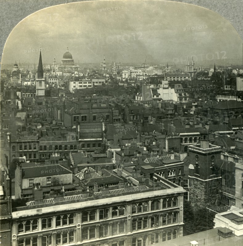 'The Towers, Domes and Spires of the Heart of London, England', c1930s. Creator: Unknown.