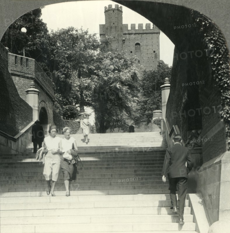 'Approach to the Historic Karnan Castle, Helsingborg, Sweden', c1930s. Creator: Unknown.