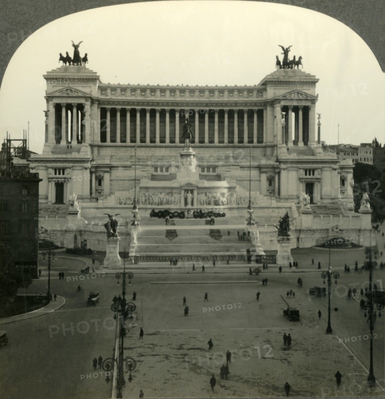 'Victor Emmanuel Monuments, Rome's Memorial to United Italy's First King and to Her Unknown Soldier' Creator: Unknown.