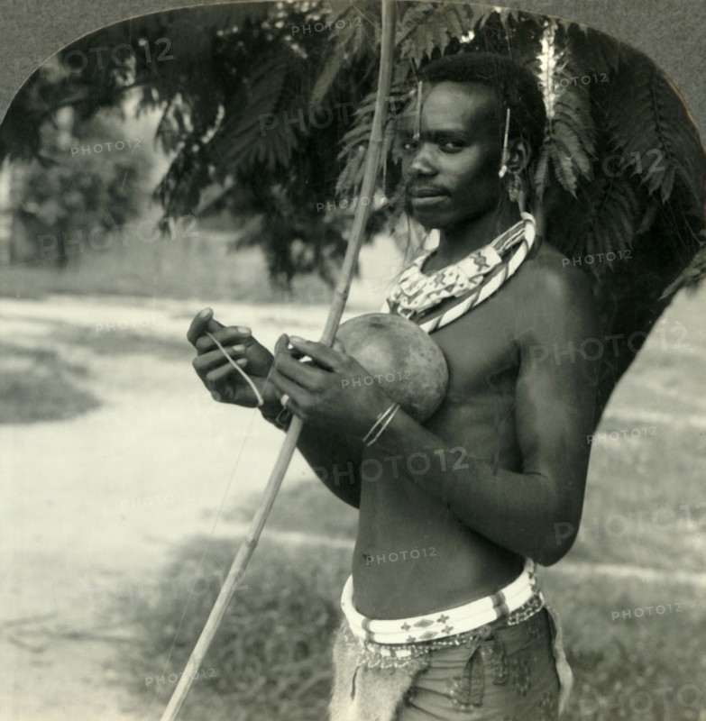 'The Finery of a Native Hunter in the Belgian Congo, Africa', c1930s. Creator: Unknown.