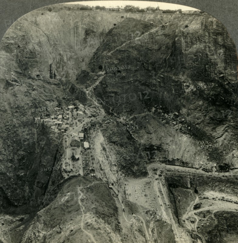 'Across the Mammoth Pits of South Africa's Greatest Diamond Mine, Pretoria, Transvaal', c1930s. Creator: Unknown.